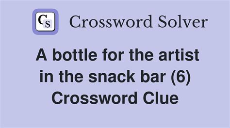 Type of snack bar Crossword Clue .